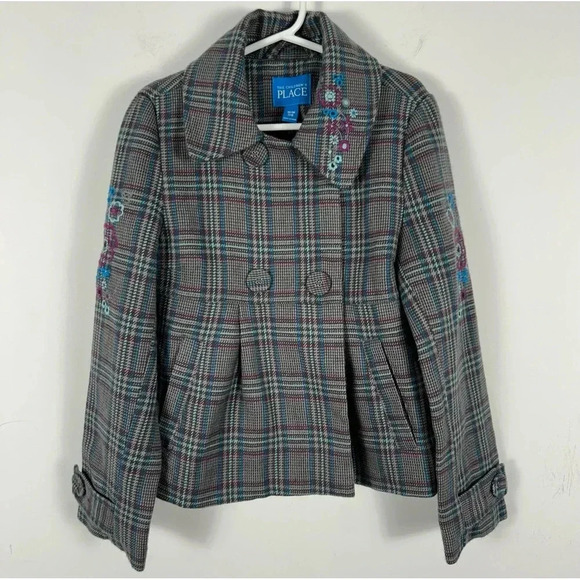 The children’s place wool blend jacke  M 7/8 - Picture 1 of 10
